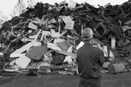 Site clearance machinery in Eltham
