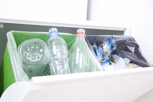 Hazardous waste containers at disposal facility
