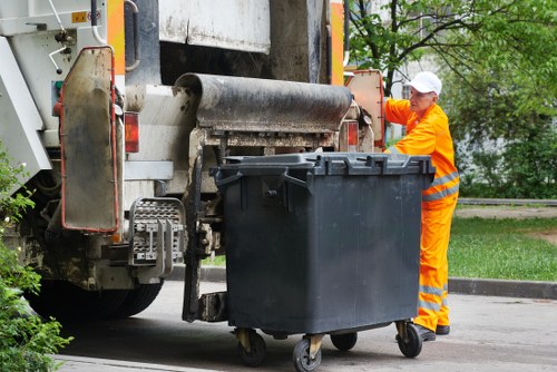 Eco-friendly rubbish removal truck in Eltham